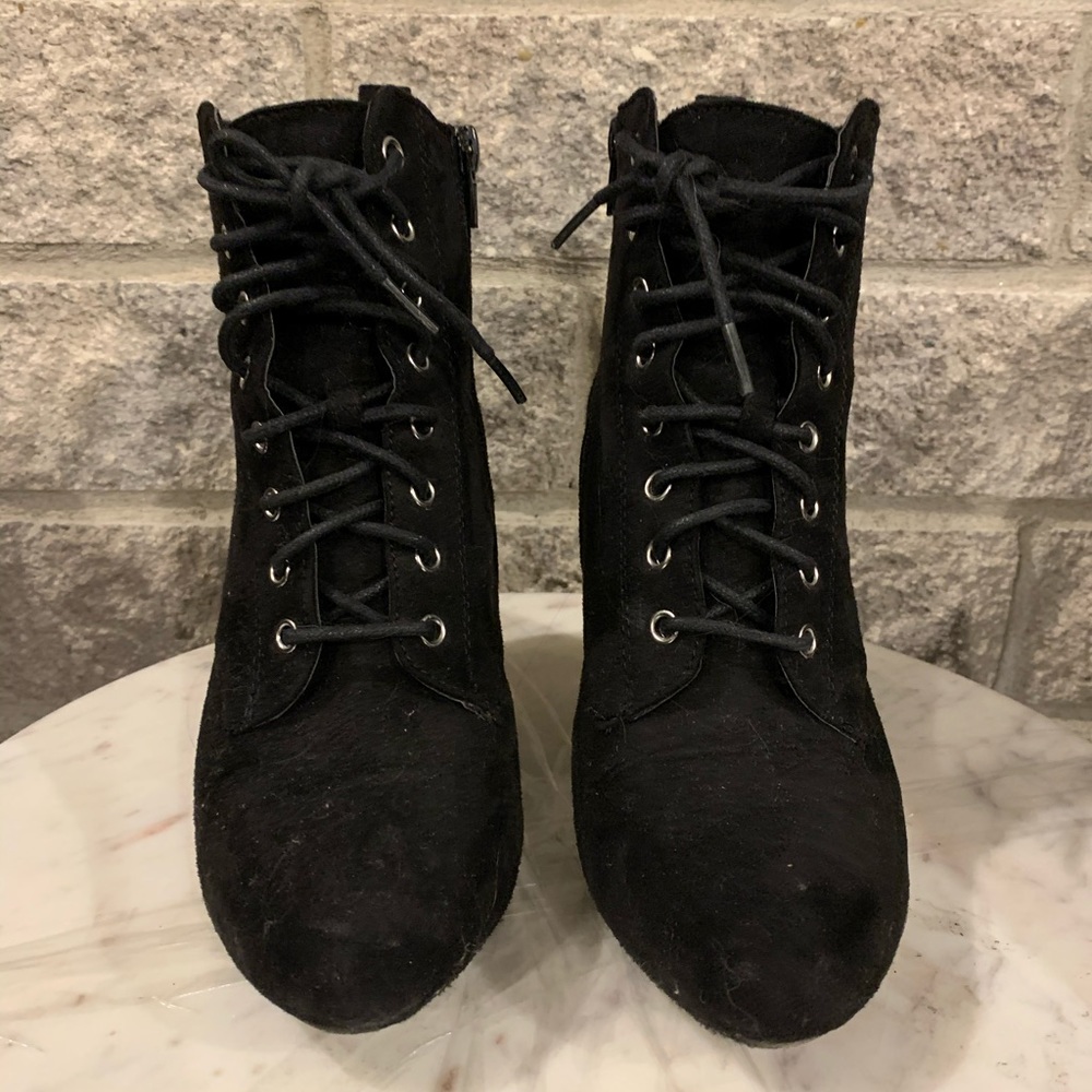 Black suede boot - Picture 2 of 4